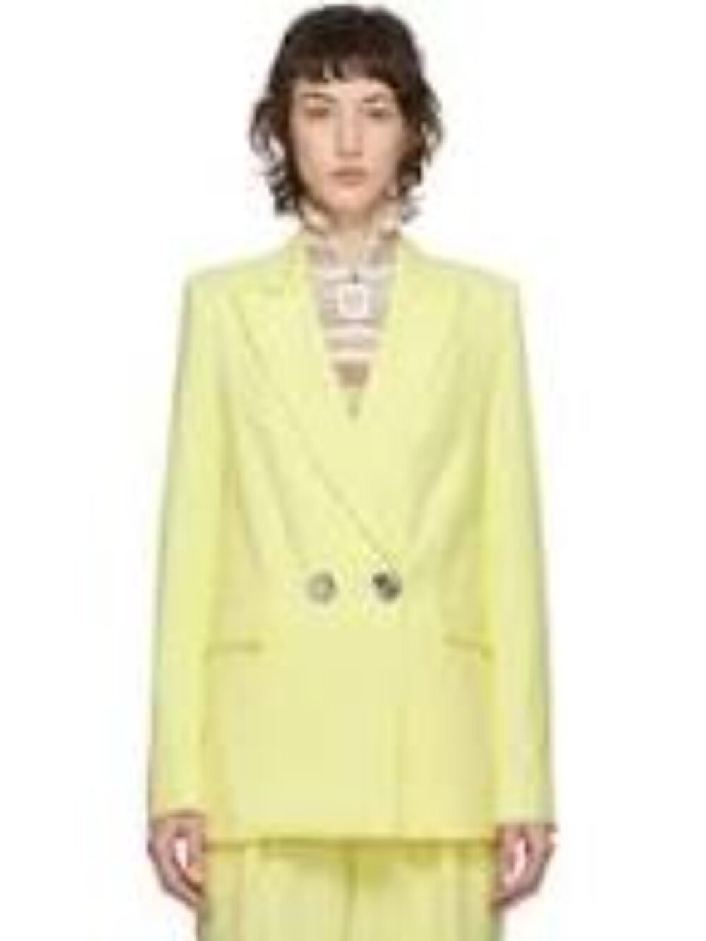 Simon Miller Galen Blazer Sea Lemon, Size Medium